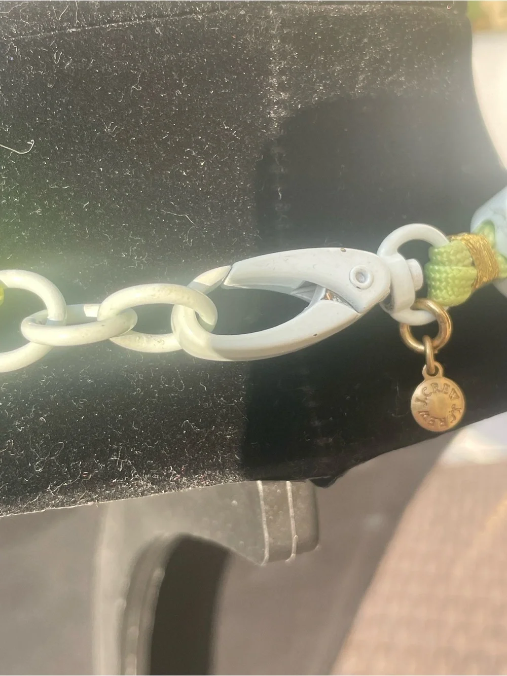J. Crew Lime Green Crystal Collar Necklace